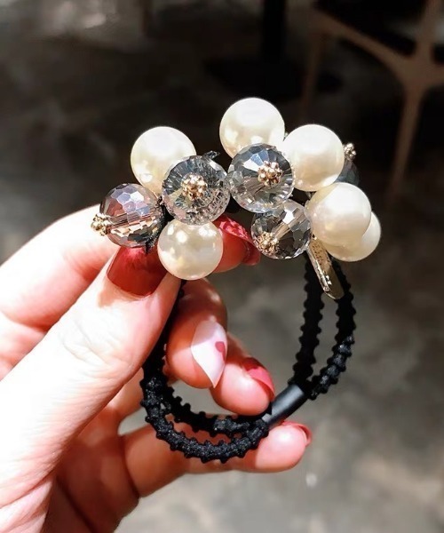 TONE SELECT GOODS ヘアゴム 「resonance」キラキラ フェイクパール 