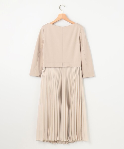 組曲（KUMIKYOKU） ワンピース ジャージーコンビプリーツ ワンピース