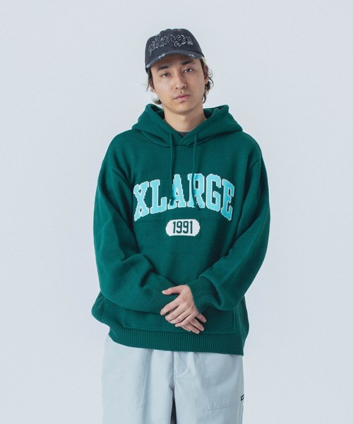 XLARGE（エクストラ ラージ） セーター ニット COLLEGE LOGO KNIT