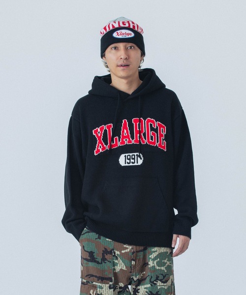 XLARGE（エクストラ ラージ） セーター ニット COLLEGE LOGO KNIT