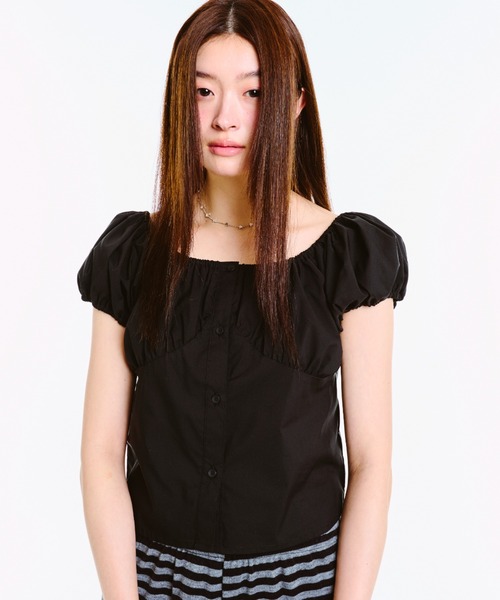 独創的 FEKETE ブラウス シャツ 2WAY PUFF SLEEVE BLOUSE / 2WAY トップス