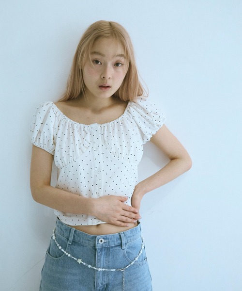 bluelea ブルレアパフスリーブブラウスPuff sleeve blouse bluelea ブルレアパフスリーブブラウスPuff sleeve blouse