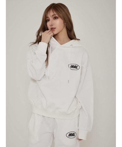 IRAL パーカー 「UNISEX ITEM」IRAL ONE-POINT LOGO HOODIE メンズ
