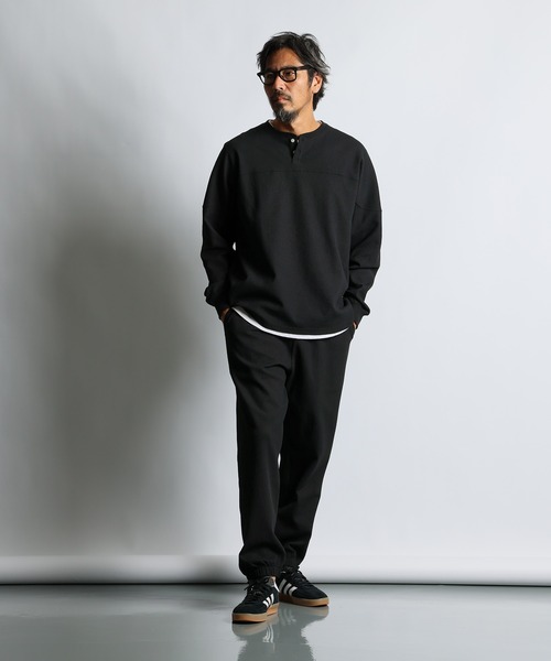 The DUFFER of ST.GEORGE tシャツ 「AIR FLEX」SETUP WAFFLE HENLEY 