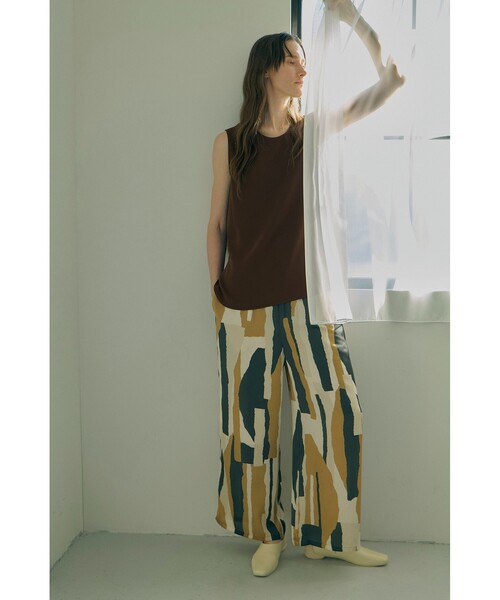 Demi-Luxe BEAMS パンツ シックプリント レディース : ZOZOTOWN