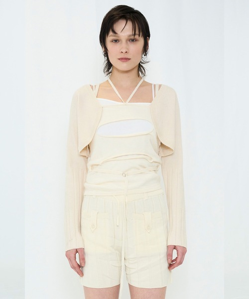 KNIT BOLERO CARDIGAN（カーディガン/ボレロ）｜VIAVANDA