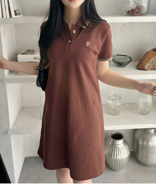大人気 【PATOU】Logo cotton polo dress ミニ丈 ワンピース PATOU(パトゥ) ワンピース(レディース) - 海外通販のBUYMA