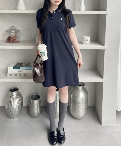U.S. POLO ASSN. ワンピース Ada.別注 // ASSN ラインデザイン