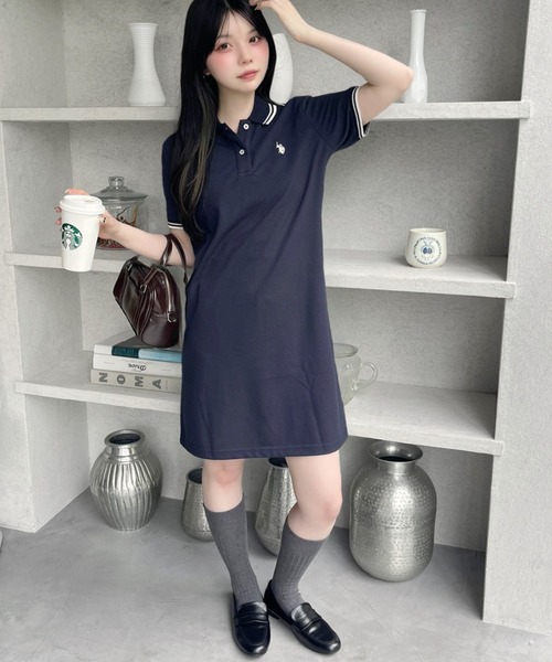 U.S. POLO ASSN. ワンピース Ada.別注 // ASSN ラインデザイン