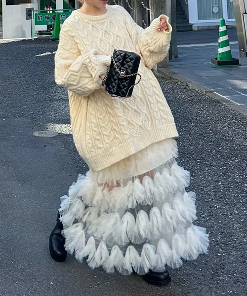 SONIA JOHNES アイボリー フリルスカート Sサイズ Sonia Johnes | フラメンコ衣装のソニア・ジョーンズ 公式