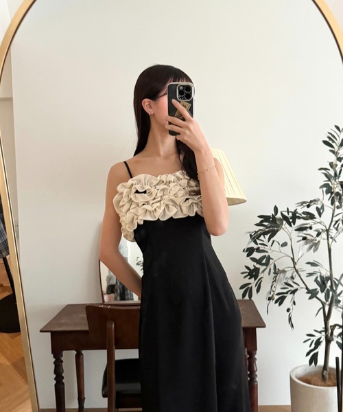 deicy デイシー チェリードットフリル ワンピース ロング ヴィンテージチェリーワンピース