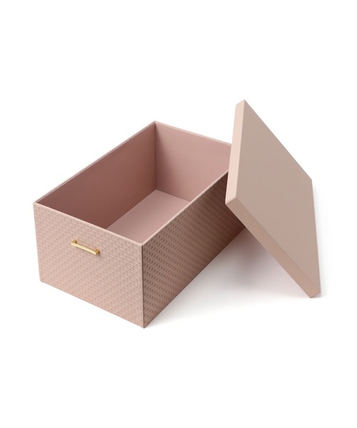 Francfranc エンボスボックス L ピンク ３点セット 希少レア Francfranc（フランフラン） 収納 「オンラインショップ限定」エンボス