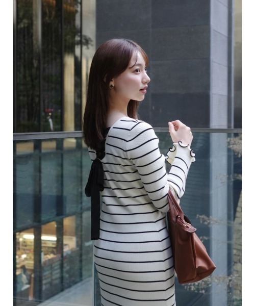Her lip to ワンピース Be Mine Back Lace-Up Long Dress