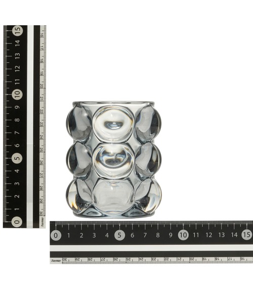 Francfranc（フランフラン） 文房具 バブルガラス ペンスタンド グレー