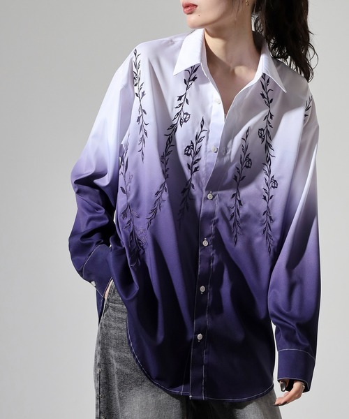 REGIEVO（レジエボ） スマホショルダー シャツ Embroidery gradation