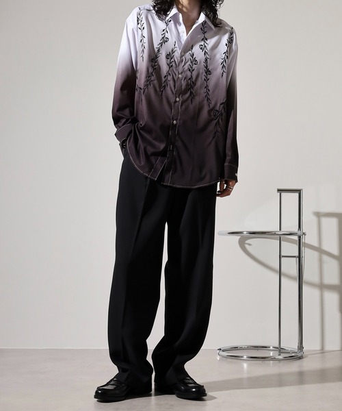 ミースロエ　MIESROHE グラデーション　長袖シャツ　ONESIZE ミースロエ MIESROHE グラデーション 長袖シャツ ONESIZEの通販 by