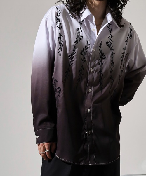 ミースロエ　MIESROHE グラデーション　長袖シャツ　ONESIZE シャツ｜MIESROHE（ミースロエ）公式サイト