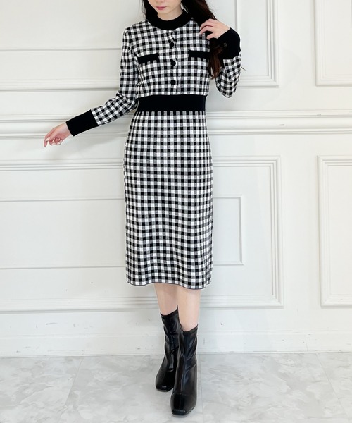 「MIIA」 ニットワンピース FREE ベージュ レディース_画像5