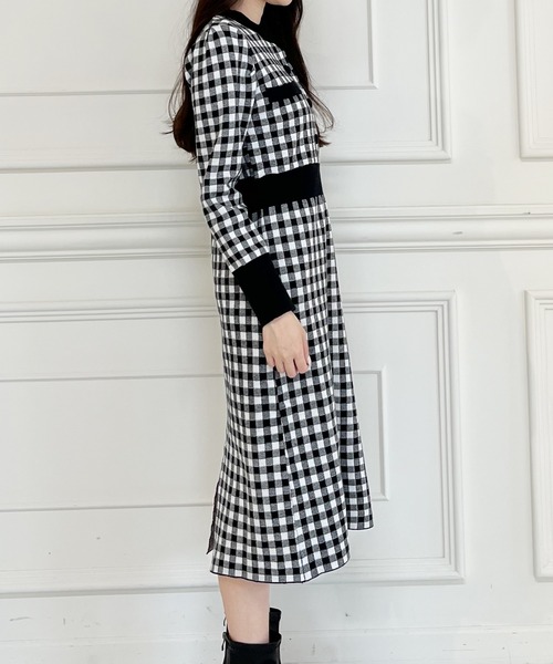 「MIIA」 ニットワンピース FREE ベージュ レディース_画像6