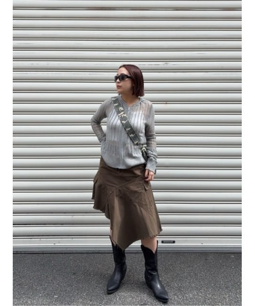 LAGUA GEM スカート SWITCHING MILITARY : ZOZOTOWN Yahoo!店