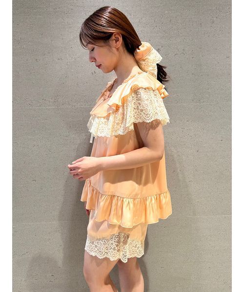 SNIDEL HOME パジャマ ルームウェア レースショートパンツ