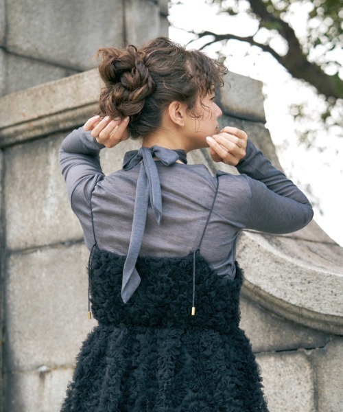 トップス Notre emoir / drape design tops Notre emoir / drape design tops