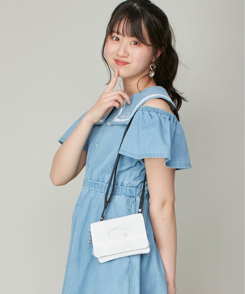 JENNI ショルダー ショルダーバッグ チュールフリルマルチポケット  