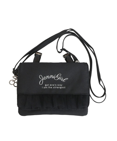 JENNI ショルダー ショルダーバッグ チュールフリルマルチポケット  