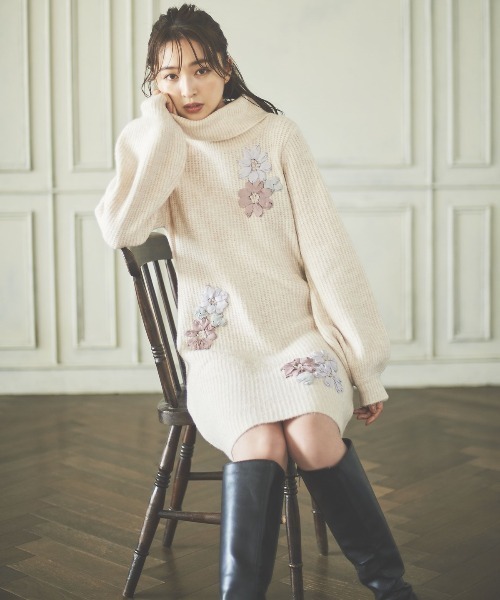 WILLSELECTION（ウィルセレクション） ニットワンピース MEDIUM オフ