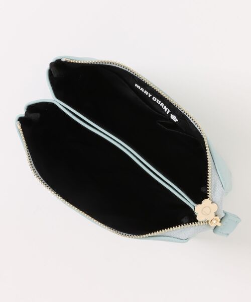 すぐ届く MARY QUANT* グリッターレトロロゴ 3ポケットポーチ マリークワント MARY QUANT グリッターレトロロゴ 3ポケット