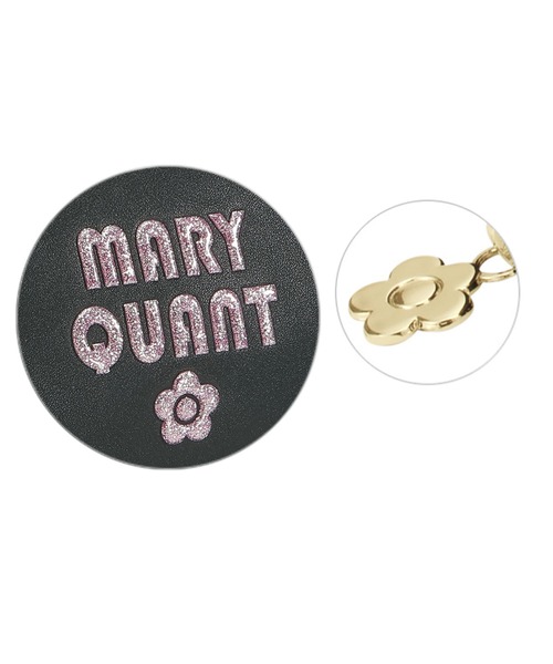 すぐ届く MARY QUANT* グリッターレトロロゴ 3ポケットポーチ マリークワント MARY QUANT グリッターレトロロゴ 3ポケット