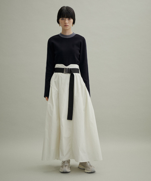 「ADAM ET ROPE'」 長袖ニット 38 チャコールグレー レディース ADAM ET ROPE' 「ADAM ROPE'」 長袖ニット 38 チャコールグレー