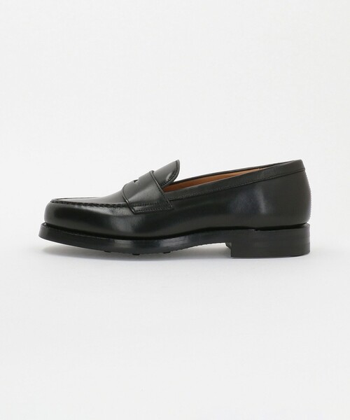 HARROGATE ブラック レザー ローファー STEVEN ALAN ローファー 「HARROGATE」 SHOREDITCH/シューズ
