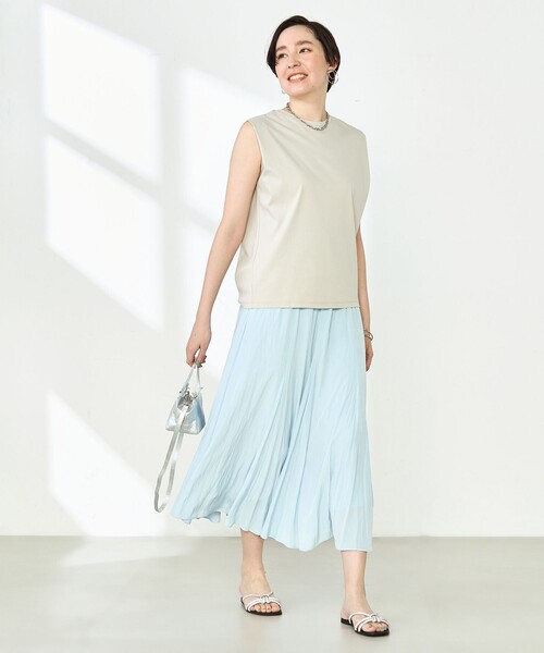 NOLLEY'S（ノーリーズ） スカート ウォッシャブル割繊フレアスカート