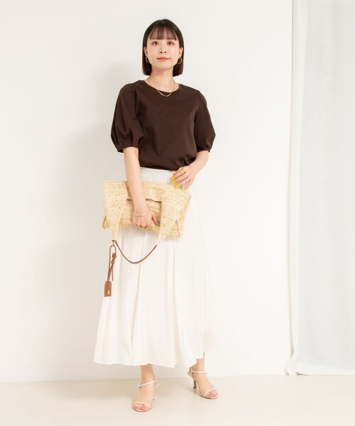 NOLLEY'S（ノーリーズ） スカート ウォッシャブル割繊フレアスカート