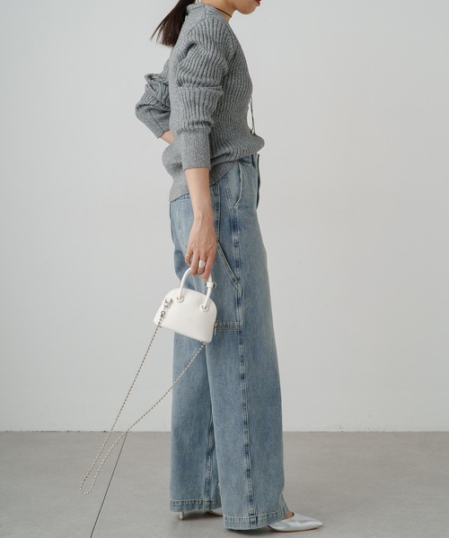 「LOUNGEDRESS」 ニットカーディガン FREE グレー レディース Loungedress 「LOUNGEDRESS」 ニットカーディガン FREE グレー