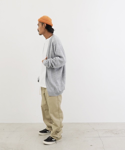 「Lulu & Arnie」 「HARRITON」ニットカーディガン X-LARGE グリーン メンズ_画像3