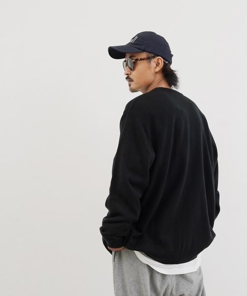 「Lulu & Arnie」 「HARRITON」ニットカーディガン X-LARGE グリーン メンズ_画像8