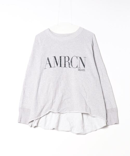 ＊新品未使用＊ワイヤーハートスウェット グレー AMERICANA 「AMERICANA」 スウェットカットソー - グレー