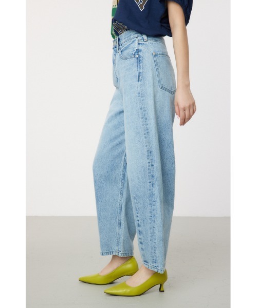 [RODEO CROWNS WIDE BOWL] обработка Denim брюки MEDIUM голубой женский 