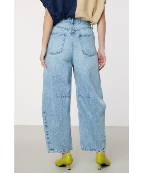 [RODEO CROWNS WIDE BOWL] обработка Denim брюки MEDIUM голубой женский 