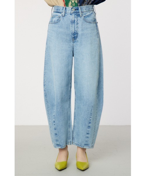 [RODEO CROWNS WIDE BOWL] обработка Denim брюки MEDIUM голубой женский 