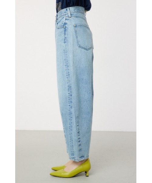 [RODEO CROWNS WIDE BOWL] обработка Denim брюки MEDIUM голубой женский 