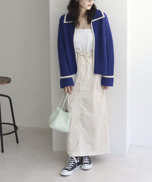 「fredy emue」 ニットカーディガン 38 グレー レディース_画像3