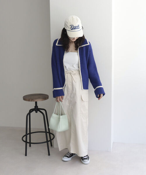 「fredy emue」 ニットカーディガン 38 グレー レディース_画像5