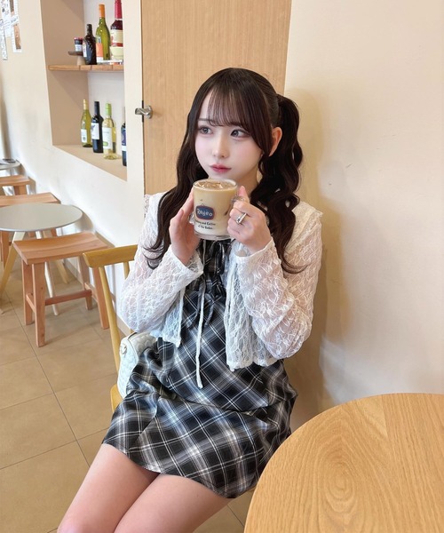 INGNI ワンピース チェック柄ミニキャミワンピース : ZOZOTOWN