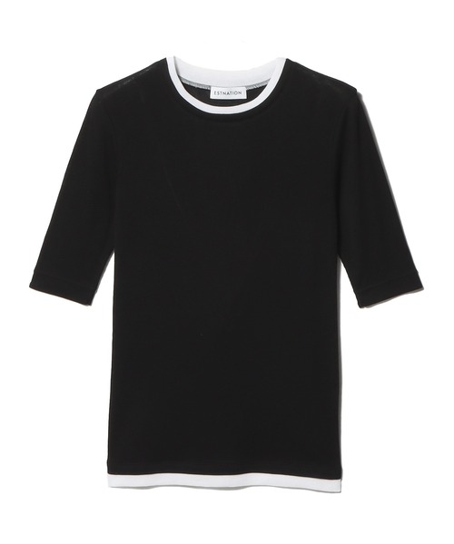 tシャツ ESTNATION / シアーテレコレイヤー Tシャツ レディース ESTNATION tシャツ / シアーテレコレイヤー Tシャツ レディース