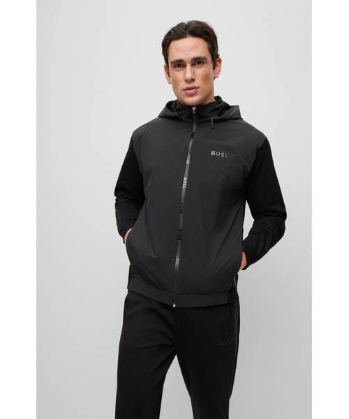 HUGO BOSS: ブルゾンパーカー 楽天市場】HUGO BOSS ヒューゴボス フーディ BLACK SULLIVAN