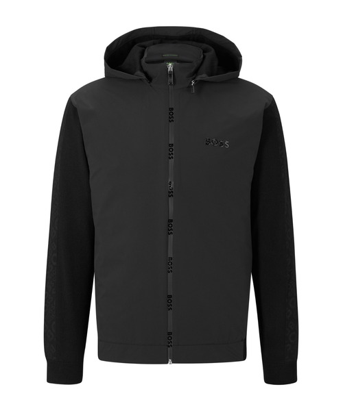 BOSS（HUGO BOSS） 「BOSS」 ジップアップパーカー M ブラック