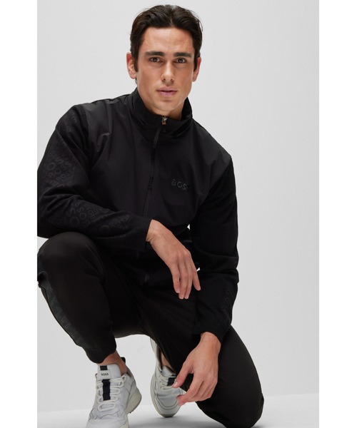 BOSS（HUGO BOSS） 「BOSS」 ジップアップパーカー M ブラック
